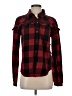 FRAME 100% Cotton Plaid Red Long Sleeve Blouse Size S - photo 1