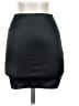 Hey Babe Solid Black Casual Skirt Size S - photo 1