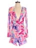 Lilly Pulitzer 100% Polyester Tropical Pink Romper Size XXS - photo 1