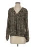 Allison Joy 100% Polyester Gray Long Sleeve Blouse Size S - photo 1