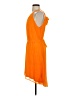 SALTY 100% Polyester Solid Orange Cocktail Dress Size S (estimated) - photo 5