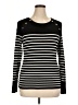 Market and Spruce Stripes Black Pullover Sweater Size XL - photo 1