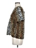 Jaclyn Smith 100% Polyester Animal Print Brown Short Sleeve Blouse Size M - photo 5
