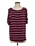 Colette Burgundy Short Sleeve Top Size S - photo 1