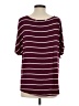 Colette Burgundy Short Sleeve Top Size S - photo 2