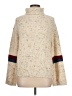 Roolee Tweed Ivory Turtleneck Sweater Size L - photo 1