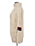 Roolee Tweed Ivory Turtleneck Sweater Size L - photo 5