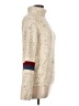 Roolee Tweed Ivory Turtleneck Sweater Size L - photo 4