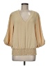 Assorted Brands Tan 3/4 Sleeve Blouse Size M (estimated) - photo 1