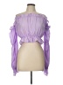 Shein 100% Polyester Purple Long Sleeve Blouse Size L - photo 1