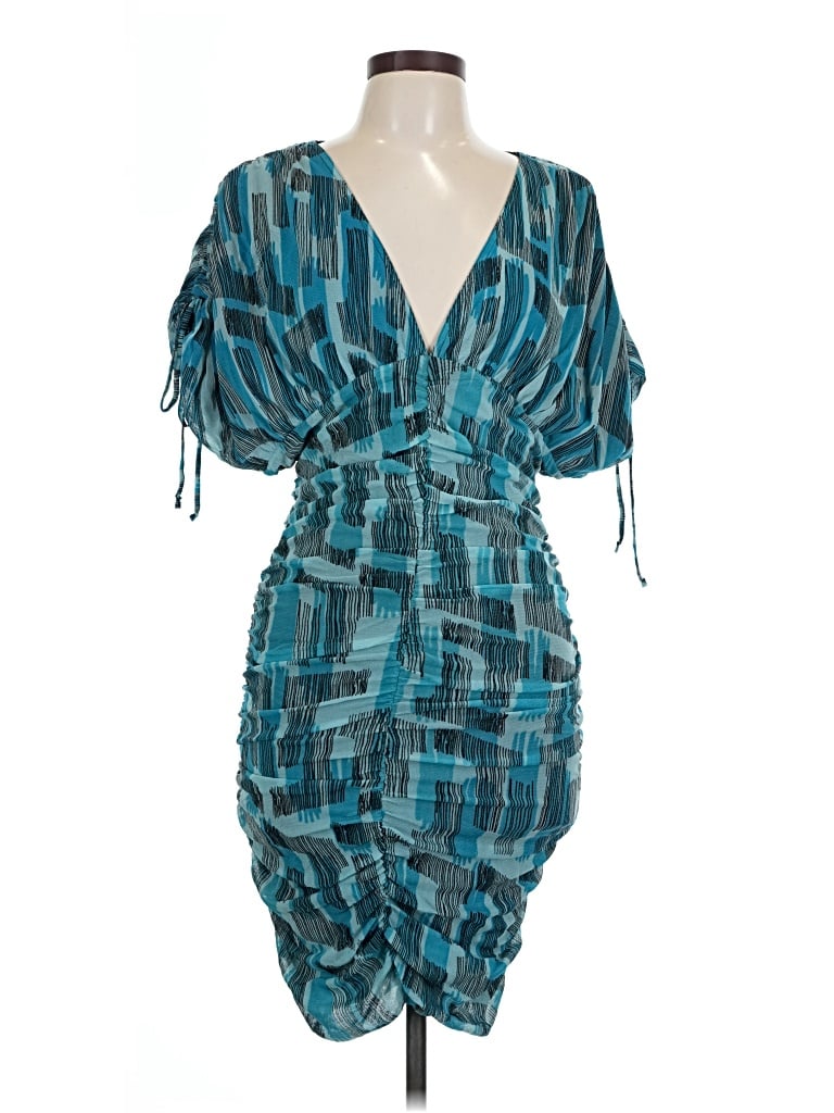 Pre-owned Vertigo Cocktail Dress In Teal