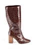 Vince Camuto Animal Print Solid Brown Boots Size 8 - photo 1