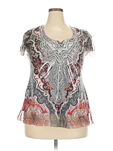 One World Short Sleeve Blouse (view 1)