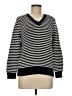 J.Crew 100% Cotton Stripes Black Pullover Sweater Size M - photo 1