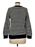 J.Crew 100% Cotton Stripes Black Pullover Sweater Size M - photo 2