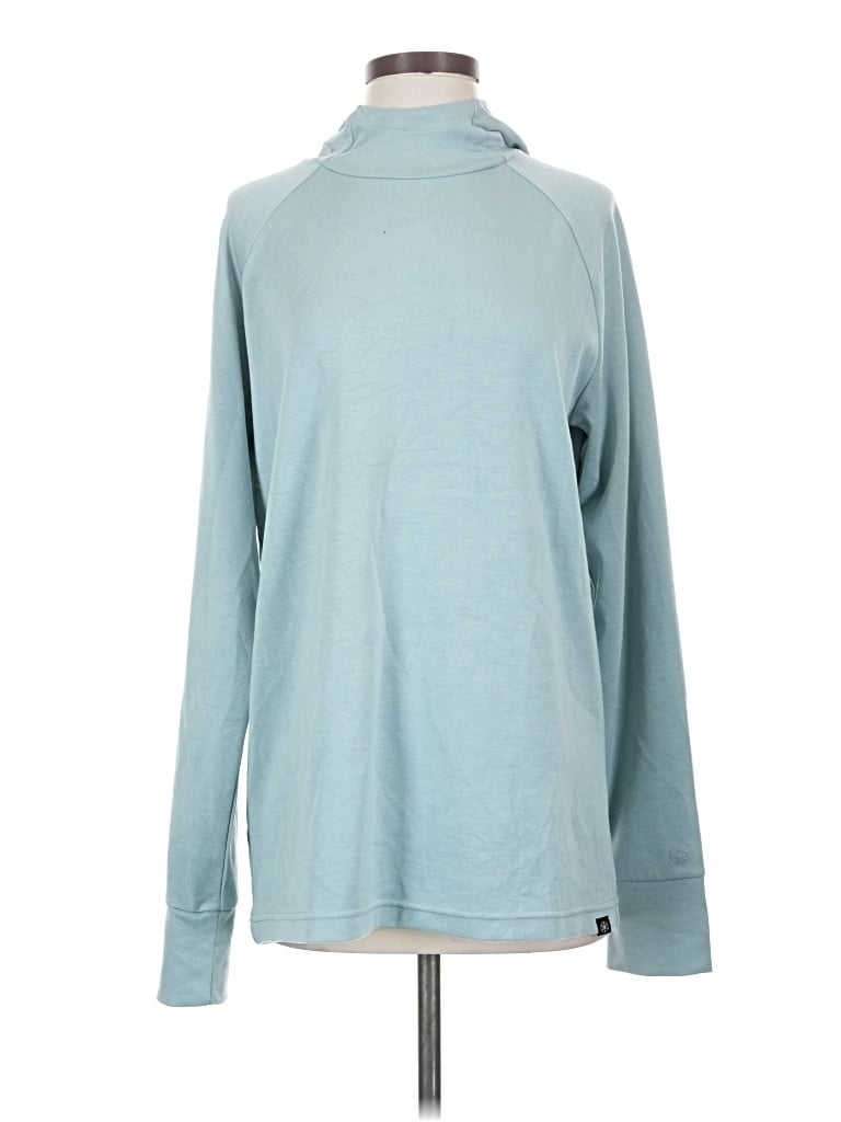 Pre-owned Gaiam Turtleneck Sweater In Blue