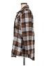 Adora Plaid Brown Long Sleeve Blouse Size M - photo 5