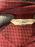 Max Studio 100% Polyester Houndstooth Burgundy Long Sleeve Blouse Size M (estimated) - photo 7