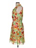 CAbi 100% Polyester Tropical Floral Multi Color Green Casual Dress Size M - photo 5