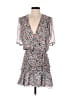 Veronica Beard 100% Polyester Floral Gray Cocktail Dress Size 2 - photo 1