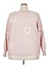 Aaeda Hearts Pink Pullover Sweater Size 3X - photo 1