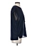 J.Crew 100% Polyester Blue Short Sleeve Blouse Size 4 - photo 4