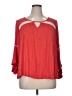 Avenue Red 3/4 Sleeve Blouse Size 14 - 16 Plus - photo 1