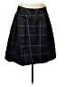 Robin Howe 100% Silk Plaid Black Silk Skirt Size 12 - photo 1