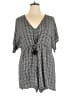 Forever 21 Plus 100% Viscose Houndstooth Gray Romper Size 1X - photo 1