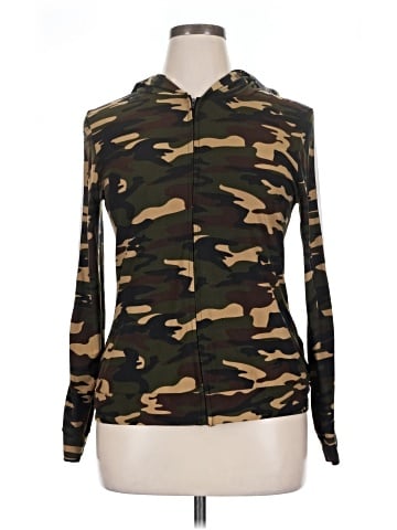 Feathers Zip Up Hoodie (view 1)