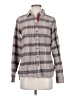 Evy's Tree 100% Rayon Plaid Gray Long Sleeve Button-Down Shirt Size S - photo 1