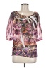 NY Collection 100% Polyester Purple 3/4 Sleeve Blouse Size M - photo 1