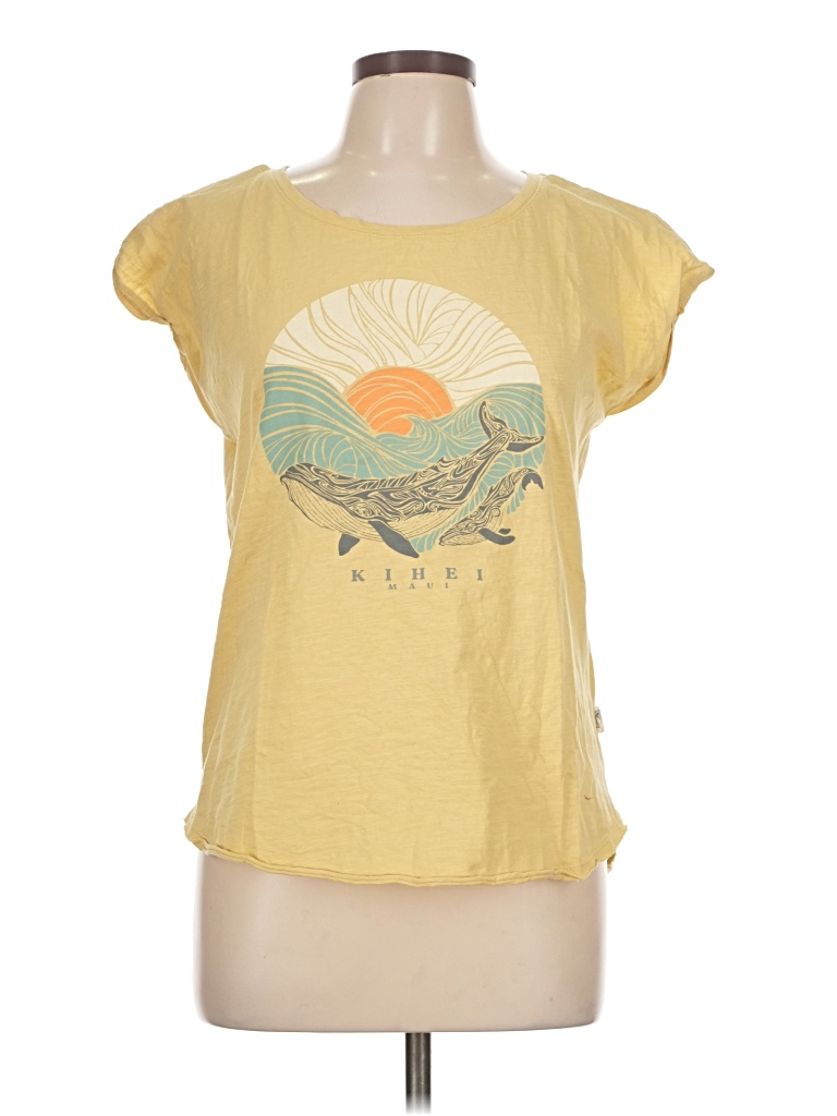 Pre-owned Assorted Brands Short Sleeve T-shirt In Yellow