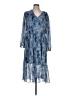 Joie 100% Polyester Paisley Blue Casual Dress Size L - photo 1
