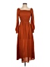Assorted Brands 100% Polyester Orange Casual Dress Size XS - photo 1