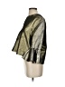BCBGMAXAZRIA Metallic Gold 3/4 Sleeve Blouse Size XS - photo 5