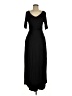 Unbranded Solid Black Casual Dress Size L (estimated) - photo 1