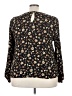Gilli 100% Rayon Black Long Sleeve Blouse Size 3X - photo 2