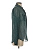 I Heart Ronson 100% Polyester Polka Dots Teal Long Sleeve Blouse Size XS - photo 4
