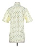 IZOD 100% Polyester Print Yellow Short Sleeve Blouse Size S - photo 2