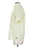 IZOD 100% Polyester Print Yellow Short Sleeve Blouse Size S - photo 5