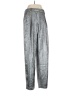 Stella Nova 100% Polyester Metallic Silver Casual Pants Size 6 - photo 1