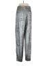 Stella Nova 100% Polyester Metallic Silver Casual Pants Size 6 - photo 2