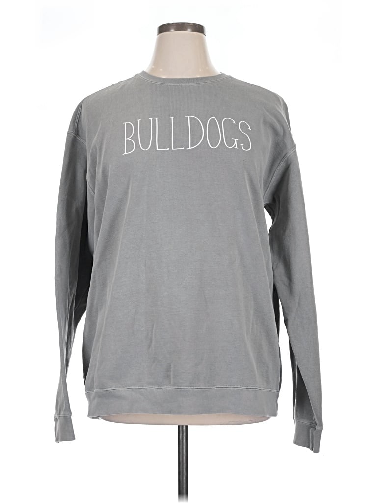 Pre-owned Comfort Colors Sweatshirt In Gray