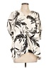 Lovely Melody 100% Polyester Ivory 3/4 Sleeve Blouse Size L - photo 1