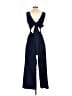 Interval 100% Polyester Solid Blue Jumpsuit Size 6 - photo 2
