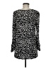 Ann Taylor Animal Print Black 3/4 Sleeve Blouse Size M - photo 2