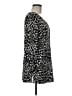 Ann Taylor Animal Print Black 3/4 Sleeve Blouse Size M - photo 4