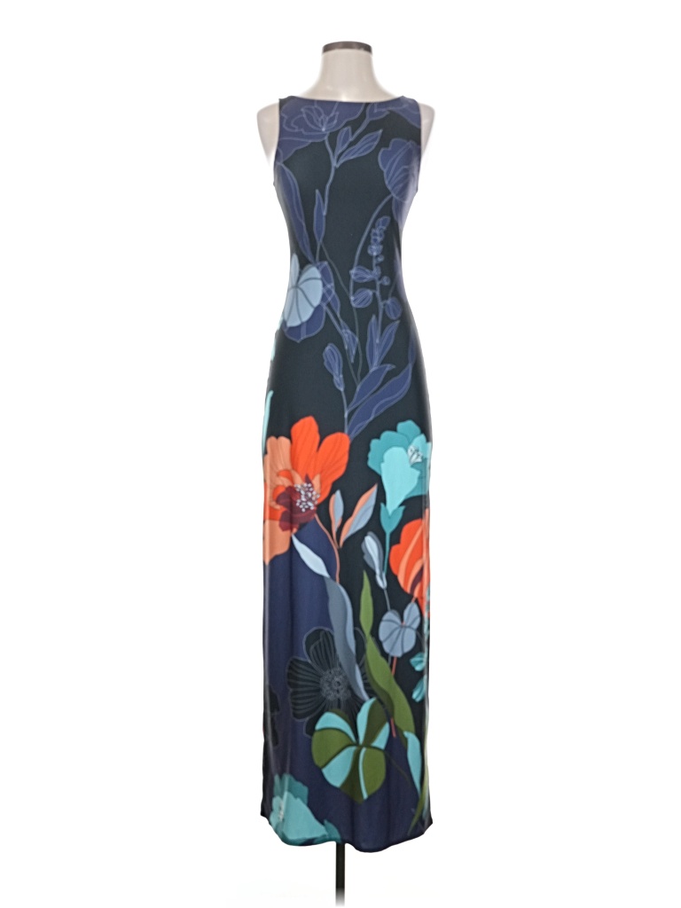 Pre-owned Assorted Brands Cocktail Dress In Blue