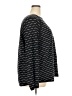 Karen Scott 100% Cotton Stripes Black Pullover Sweater Size 3X - photo 4